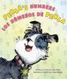 Oben „PERLA'S NUMBERS / LOS NÚMEROS DE PERLA“. Illustration eines fröhlichen Hundes mit Halsband und Stern., Buch