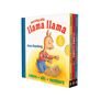 "Learning with Llama Llama" von Anna Dewdney. Ein Lama in rotem Pullover spielt mit Blöcken. Enthält drei Bücher.