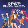 „K-Pop Demon Hunters: The Official Deluxe Coloring Book". Drei stilisierte Frauen, eine mit Zöpfen, eine mit pinken Haaren., Buch