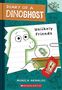 "Diary of a Dinoghost: Unlikely Friends" von Monica Arnaldo. Ein gezeichneter Dinosaurier-Geist mit einem Goldfischglas., Buch