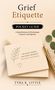 Titel: Grief Etiquette Pocket Guide. In hellem Hintergrundelement mit Zweigillustration. Autor: Tyra K. Little., Buch