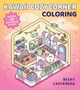 "Kawaii Cozy Corner Coloring", japanischer Stil, süße Tierfiguren in einem pastellfarbenen Laden mit Süßigkeiten., Buch