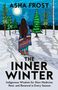 „ASHA FROST, THE INNER WINTER“, darunter „Indigenous Wisdom for Slow Medicine, Rest, and Renewal in Every Season“. Illustration: Person im Schnee., Buch