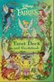 Text: "Disney Fairies Tarot Deck and Guidebook". Illustration mit sechs Feen und Pflanzenornamenten., Buch