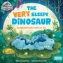 "The Very Sleepy Dinosaur: An alphabet book from A to Zzz." Zeichnung eines schlafenden Dinosauriers im Dschungel.