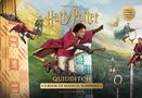 "From the Films of Harry Potter", "Quidditch: A Book of Magical Surprises." Illustration von fliegenden Spielern mit Besen.