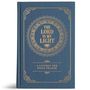 Buchcover mit der Aufschrift: "THE LORD IS MY LIGHT" und "A LITURGY FOR DAILY PRAYER". Verziert mit goldenen Mustern., Buch