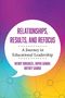 "Relationships, Results, and Refocus: A Journey in Educational Leadership" von Wendy Birhanzel, Rupak Gandhi, Britney Gandhi. Gradient-Hintergrund mit Netzwerk-Muster., Buch