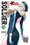 Text: "CHAIN SOLDIER", "STORY: TAKAHIRO", "ART: YOHEI TAKEMURA", "14", "PARENTAL ADVISORY WARNING", "EXPLICIT CONTENT". Figur in Uniform mit Buch., Buch