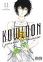 "11 Jun Mayuzuki. KOWLOON Generic Romance." Illustration einer Figur mit dunklem Haar, gelben Augen und Sonnenblume., Buch