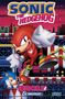 "Sonic the Hedgehog", "Knuckles", "30th Anniversary", "Sega". Knuckles springt dynamisch, Sonic schaut nachdenklich. Lebhafte Farben.