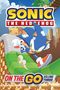 "Sonic the Hedgehog", "On the Go Volume Three". Illustration von Sonic, der schnell über eine Landschaft rennt.