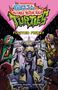 Tales of the Teenage Mutant Ninja Turtles: Fugitoid Frenzy. Vier Turtles umgeben einen Tisch mit einem Roboter., Buch