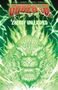 "Energy Unleashed": Ein großes, leuchtend grünes Monster, das einem Drachen ähnelt, mit heller Energie umgeben., Buch