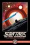 „Star Trek: The Next Generation: The Mirror Universe“. Sci-Fi-Landschaft mit Planeten, Silhouetten, Raumschiff., Buch