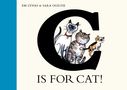 "C IS FOR CAT!" darunter drei gezeichnete Katzen im Buchstaben C, daneben die Namen Em Lynas & Sara Ogilvie., Buch
