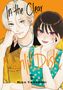 "In the Clear Moonlit Dusk," darunter zwei lächelnde Manga-Charaktere, einer mit blondem Haar, der andere mit dunklem, orangener Hintergrund., Buch