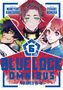 "Blue Lock Omnibus Volumes 16-18". Drei Manga-Charaktere in dynamischen Posen, mittig ein Logo mit einem stilisierten "G"., Buch