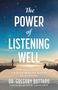 "The Power of Listening Well" von Gregory Bottaro. Zwei Menschen stehen an den Enden getrennter Brücken unter Sternenhimmel.