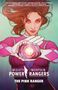 MIGHTY MORPHIN POWER RANGERS, THE PINK RANGER. Illustration: Frau in pinker Uniform mit Morpher. Warmes Farbspiel., Buch