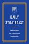 "Harvard Business Review Daily Strategist: 365 Insights for Exceptional Leadership." Blauer Hintergrund, goldene Linie.
