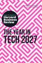 "Insights You Need from Harvard Business Review: THE YEAR IN TECH 2027." Hintergrund: rosa-geometrisches Muster., Buch