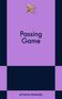 Text: Passing Game; AIYANA ISHMAEL; 831. Oben ein geflügelter goldener Amor mit Bogen. Hintergrund in Lila und Dunkelblau., Buch