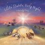 „Little Stable, Holy Night: A Nativity Story.“ Ein beleuchteter Stall mit Tieren, ein heller Stern am Himmel., Buch