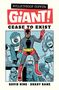 Text: "BULLETPROOF COFFIN: GIANT!" Unten: "DAVID HINE · SHAKY KANE". Illustration eines Superhelden mit roten Handschuhen., Buch