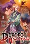 „Volume 11; The Legend of Dororo and Hyakkimaru; story & art by Satoshi Shiki.“ Drei Figuren vor dramatischem Hintergrund., Buch