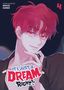 "IT'S JUST A DREAM, RIGHT?!" steht groß. Linke Ecke: "STORY & ART BY WHITE EARED". Illustration eines lächelnden Mannes., Buch