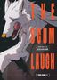 „THE SCUM LAUGH“ in großen Buchstaben. Illustration eines Wolfes mit dunklem Hintergrund., Buch