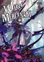 "Witch and Mercenary", "NOVEL 6 Part Two". Illustration einer Frau mit langen Haaren, in dynamischer Pose, vor Fenstern., Buch