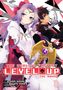 „THE WORLD'S FASTEST LEVEL UP“ Manga-Cover. Zwei Anime-Charaktere, ein Mädchen mit lila Haaren und ein Junge mit Schwert., Buch