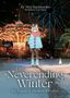 "The Neverending Winter: the Land of Broken Dreams" steht vor einem Karussell, ein Mädchen in einer blauen Jacke ist im Vordergrund., Buch