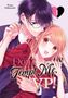 „Don't Tempt Me, VP!“ Ein Mann mit Brille hält eine Frau mit langen Haaren. Manga-Illustration., Buch