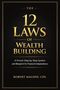 „The 12 Laws of Wealth Building“, Buchcover mit goldener Schrift auf schwarzem Hintergrund. Autor: Robert Malone, CPA.