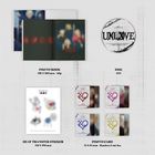 "XLOW 1ST MINI ALBUM N VER.", darunter verschiedene Album-Inhalte wie Fotobuch, Disc und Poster abgebildet.