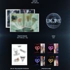 "UXLOVE XLØV 1ST MINI ALBUM OVER. Enthält: Cover, Fotobuch, CD, Sticker, Fotokarten, Poster. Verschiedene Größen."