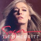 „Sugar“ in roter Handschrift, darunter „TIFT MERRITT“ in weißen Großbuchstaben. Eine Frau blickt direkt.
