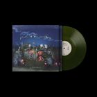 Text: "picnic at the cemetery". Cover mit düsteren Stofftieren auf einem Friedhof, daneben eine grüne Vinyl-Schallplatte.
