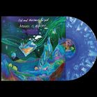 Covertext: "lsd and the search for god, heaven is a place". Bunte, surreale Landschaft. Schallplatte in Blau mit weißen Mustern.