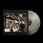 Text oben: "LENNY KAYE GOIN' LOCAL". Historisches Straßenfoto mit Menschen. Vinyl im Hintergrund.