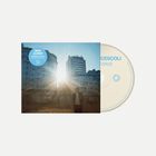 Text: "New Album", "Kid Francescoli", "A Kind of Wave". CD und Hülle mit Hochhäusern, Sonnenstrahlen und einer Person.