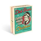Texte: "Dick Brave", "Comin' Home For Christmas", "...You Can Count On Me". Illustration: Mann mit Retro-Mikrofon.