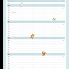 "Januar" und "Wo wir zusammen sind, ist der schönste Ort der Welt." Zwei Katzen eislaufen. Niedliche Tierillustrationen.