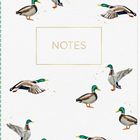 "NOTES" steht im Mittelpunkt. Eine Illustration zeigt fliegende und stehende Enten rundherum.