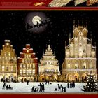 Text: "1000 PUZZLE, Coppernath, Barbara Behr Edition." Winterliche Stadt mit beleuchteten Gebäuden und Menschen im Schnee.