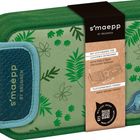 s'maepp BRUNNEN. Mit Stifterampe für leichteres Entnehmen, platzsparendes Format. Grünes Etui mit Pflanzenmuster.
