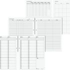 KLAUSURPLAN, SITZPLAN, SCHÜLERLISTE, Telefon, E-Mail; Tabellenplanung für Schulklasse mit Tagen und Uhrzeiten.